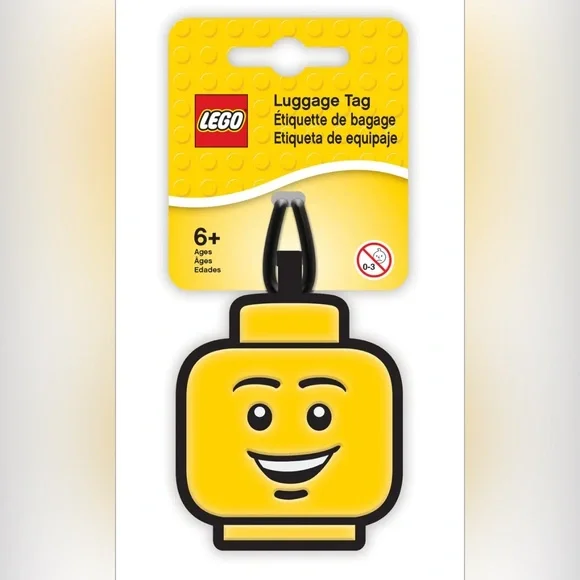 New Lego Iconic Boy Luggage Bag Tag - Picture 1 of 5